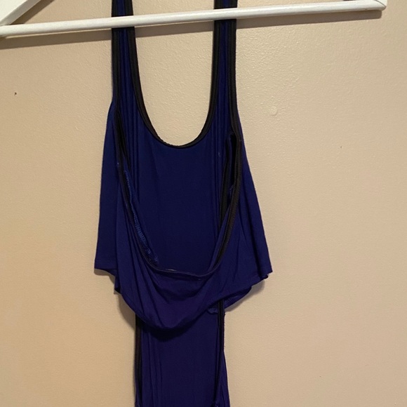 Seductions royal blue open back halter maxi dress - Picture 5 of 7